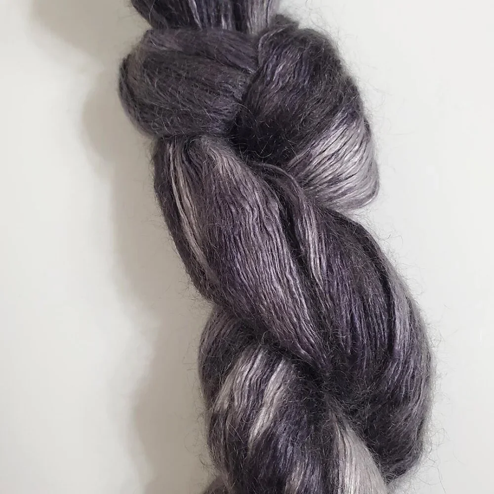 Artyarns Rhapsody Light Yarn H-18 74g 366m Silk Kid Mohair Cityscape Gray